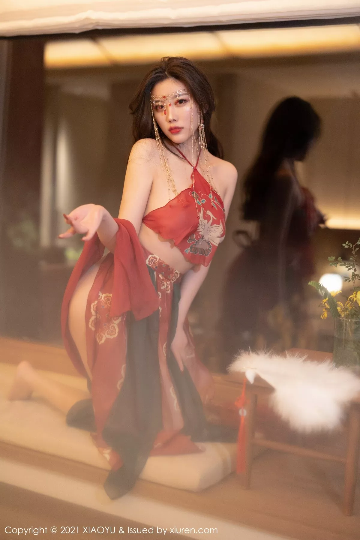 秀人集.com_[XiaoYu画语界]Vol.688_女神杨晨晨sugar丽江心愿旅拍私房红色古装肚兜撩人诱惑写真83P